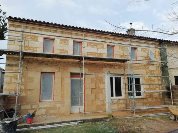 Rénovation de façade près de Bordeaux